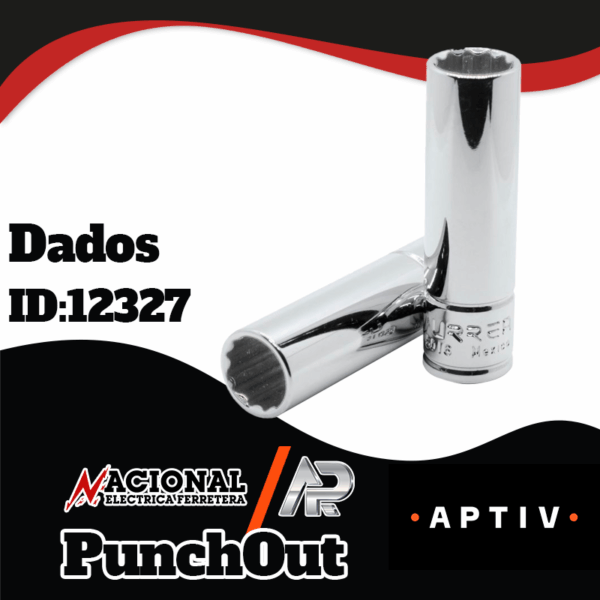 DADO DE MANO 3/8" 6 PUNTAS CUADRO 10MM 5010HM URREA