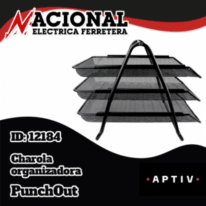 CHAROLA 3 NIVELES MALLA MAE BM-3 28X36.3 NGRO AD119425