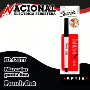 MARCADOR SHARPIE PERM. P.FINO NEGRO