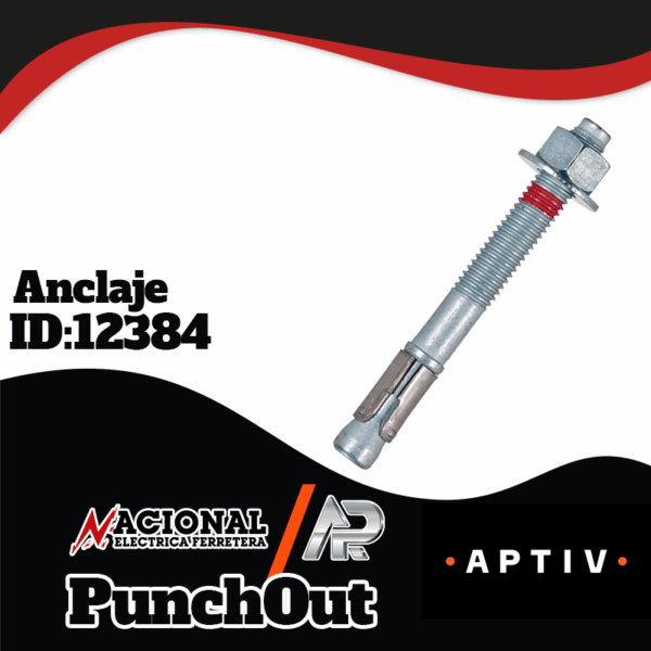 Punch-Out-Anclaje-ID-12384 ANCLAJE A SEGMENTOS KB-TZ 3/8 X 5" HILTI #2210239 BOLSA C/50 PZAS.