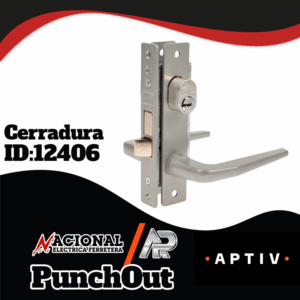 CERRADURA PARA PERFILES DE ALUMINIO 15 X 10 X 6 CM ACERO GRIS MATE