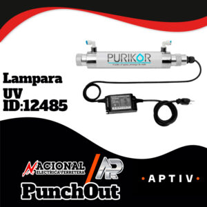 LAMPARA ULTRAVIOLETA SERIE CLASSIC 1 GPM 16W. CONEXIONES DE 1/4" ALIMENTACION 127V MCA. PURIKOR