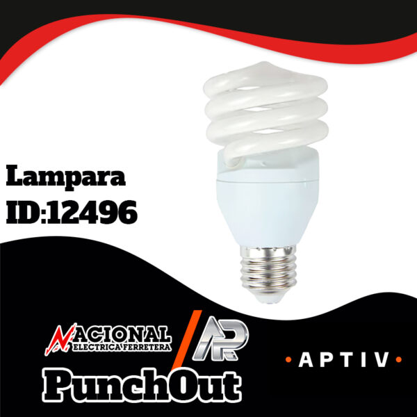 Lámpara fluorescente de 20W marca Tecnolite.