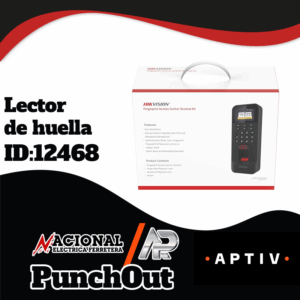 KIT CONTROL DE ACCESO CON LECTOR DE HUELLA Y TARJETAS MCA. HIKVISION  MOD KAS-26