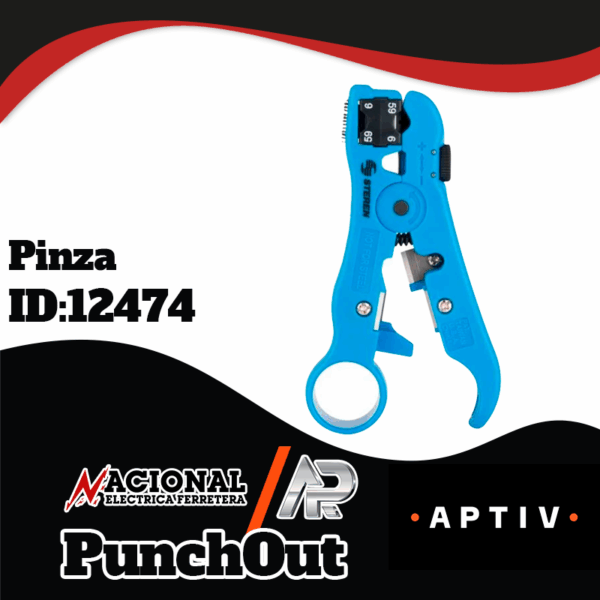 Punch-Out-Pinza--ID-12474 Pinza pela cable telefóno, coaxial y de red (UPT) STEREN HER045