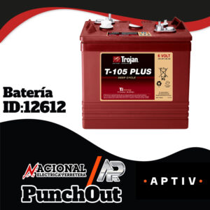 BATERIA DE CICLO PROFUNDO TROJAN 6V, 225Ah, T-105 (GENNIE)
