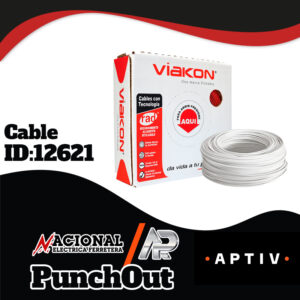 CABLE THWN - THHN #10 BLANCO CAJA 100 METROS VIAKON (SLX666)
