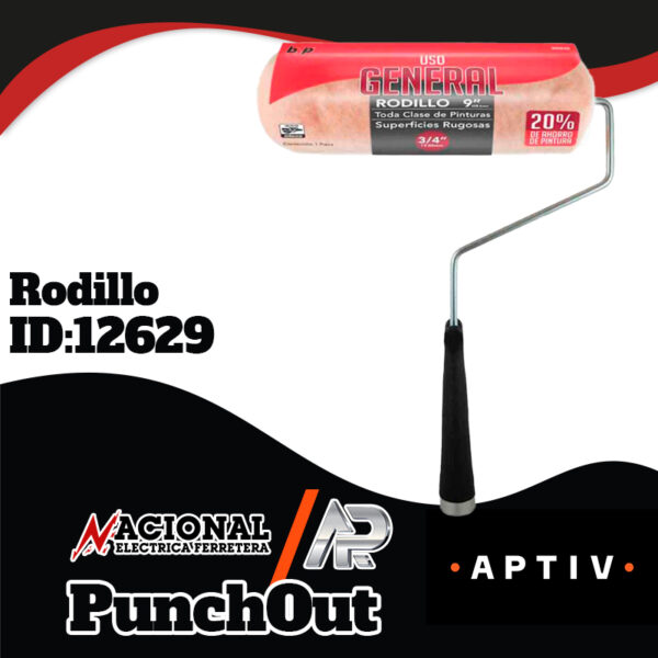 RODILLO CON FELPA DE 9" X 3/4 PROFESIONAL A.D. RPR29 BYP