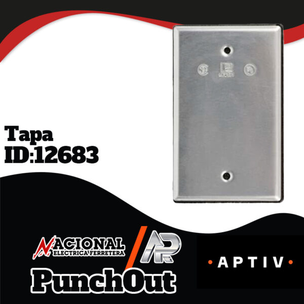 Punch-Out-12683-Tapa TAPA RECTANGULAR RAWELT TR-0420