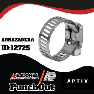 Punch-Out--Abrazadera-ID-12725 Abrazadera sin fin HS-6M / ML-6 (1/2” a 7/8”) – Banda delgada