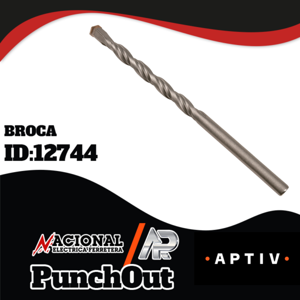 BROCA PARA CONCRETO 9.5mm 3/8 X 6 TC0471/TC4318 TOOLCRAFT