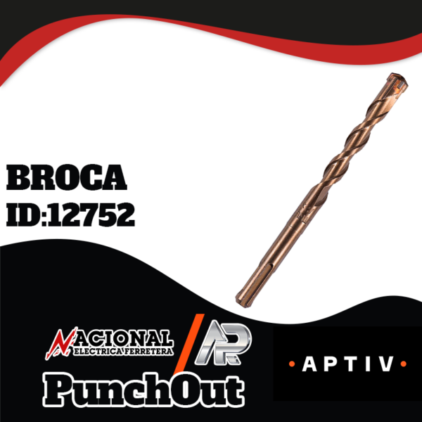 Broca para concreto SDS Plus 1/2" x 6" Truper 11279 (BS-1/2X6)