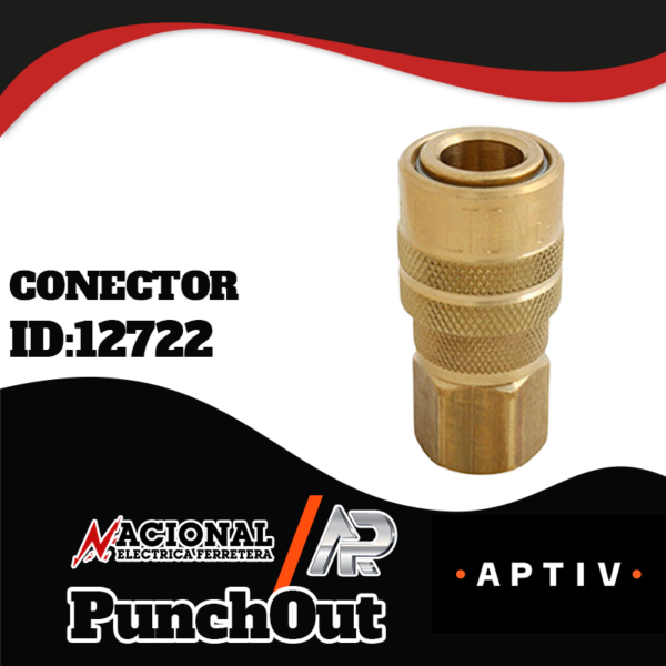 CONECTOR MILTON RAPIDO HEMBRA 715BK 1/4"