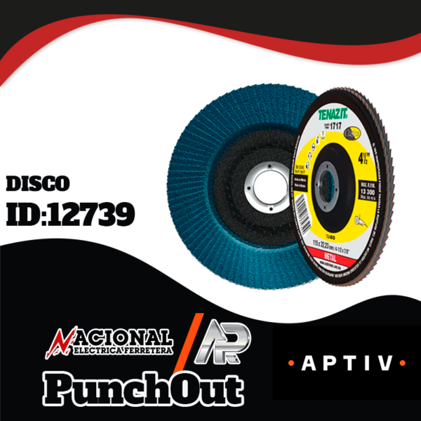 Punch-Out--Disco-de-corte-ID-12739 DISCO LAMINADO 4-1/2-7/8 GRANO 60 TENAZIT 1717