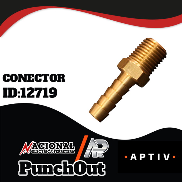 CONECTOR MILTON PIVOTE MACHO 602BK 3/8" 3/8" X 1/4"