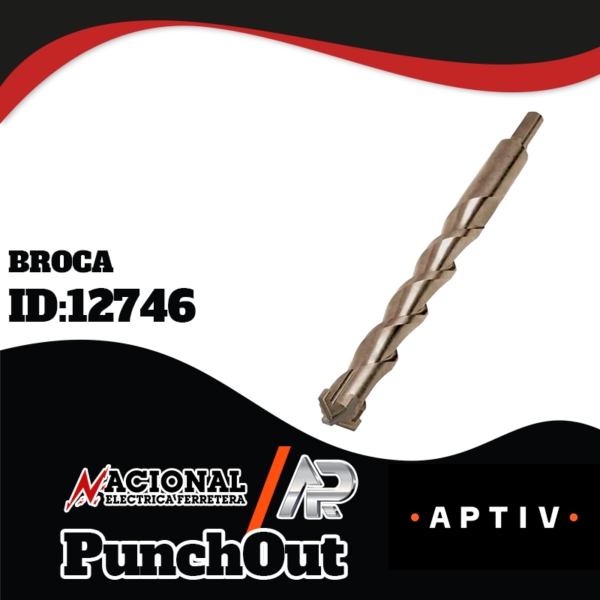 Broca para concreto 5/8" x 6" Truper 11236