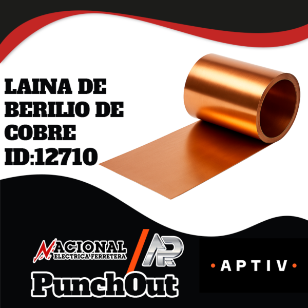 LAINA DE BERILIO DE COBRE ( BERYLLIUM COPPER SHIMS PIEZA MATERIAL) .005X6X10FT