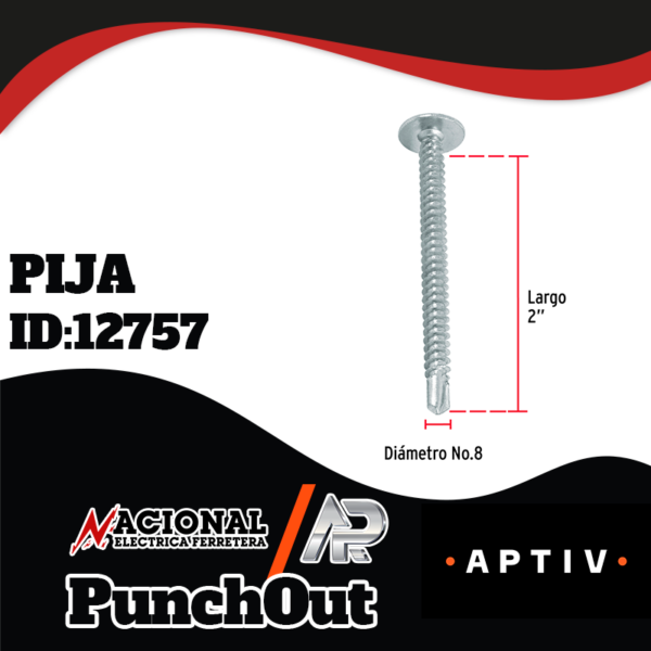 Pija cruz punta broca 2" Truper 44650 (PIBR-2C)